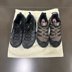 2 Salomon Hike Trainers
Take both with big shoe/dust bag